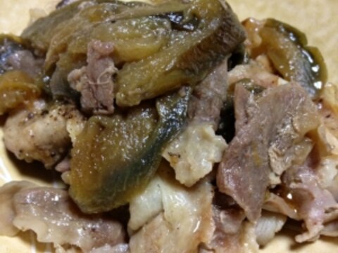 茄子と豚肉の中華風トロトロ重ね煮